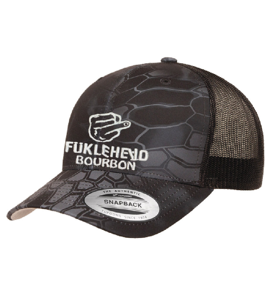 Fuklehead Bourbon Construction Grey Trucker Hat